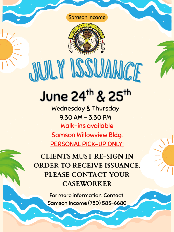 July issuance poster
