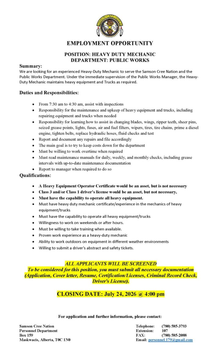 Heavy Duty Mechanic – July 2026 JPEG