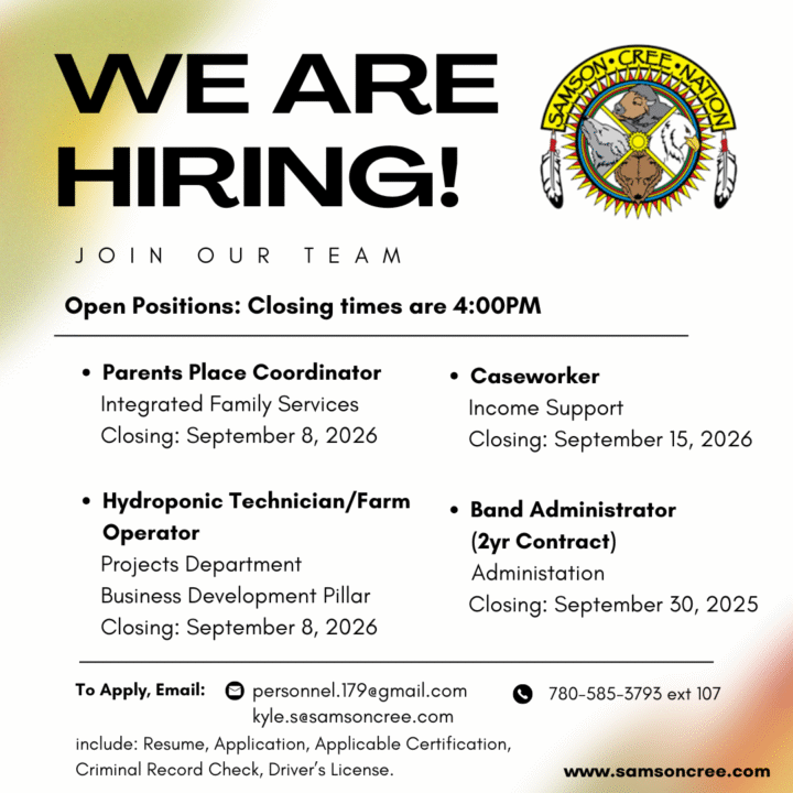 Job opps post Sept. 3, 2026